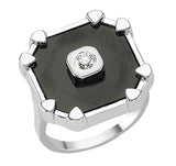 DARK ONYX MINI SOLITAIRE SIGNET
