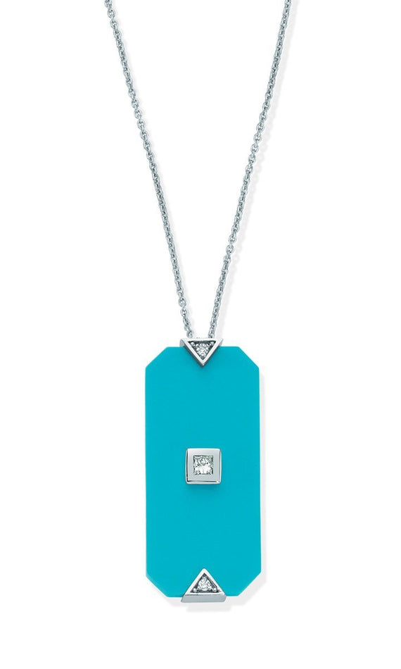 DEEPSEA TURQUOISE BAGUETTE NECKLACE
