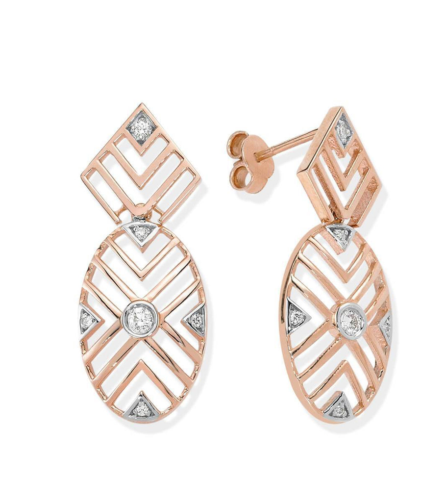 GEOMETRIA OVAL EARRINGS