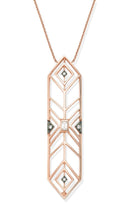 GEOMETRIA ELONGATED ART STATEMENT NECKLACE