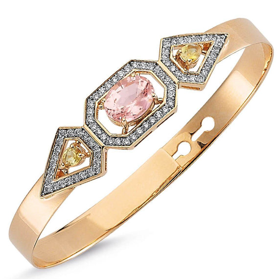 HARMONY MORGANITE & DIAMOND BRACELET