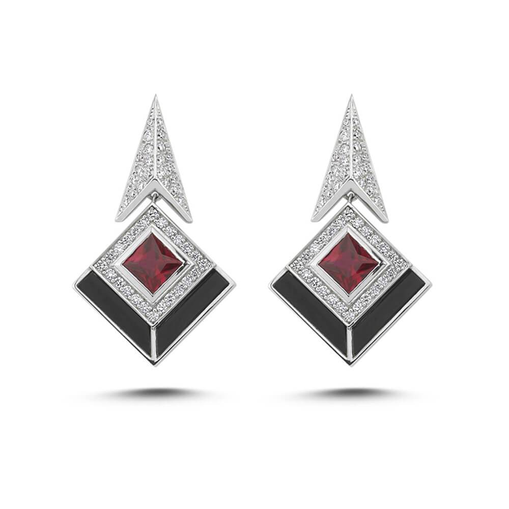 HARMONY STATEMENT RUBY & AQUA MARINE RING