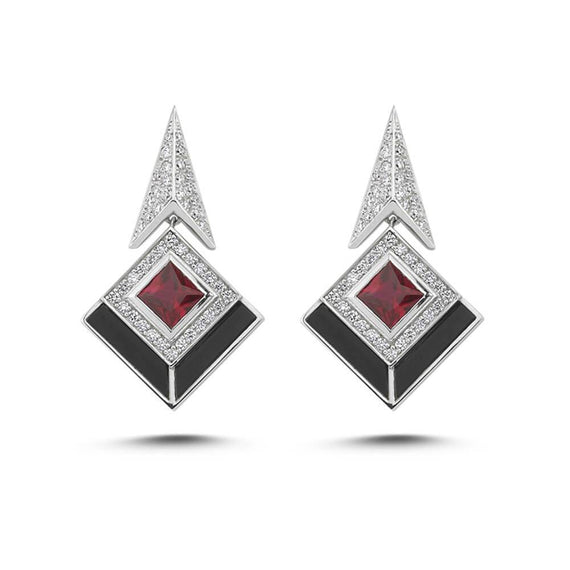 HARMONY STATEMENT RUBY & AQUA MARINE RING