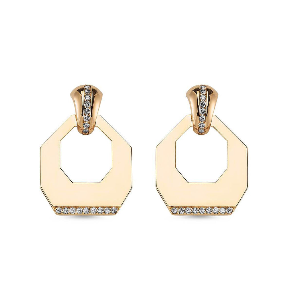LUNA LUCE GOLD & DIAMOND EARRINGS
