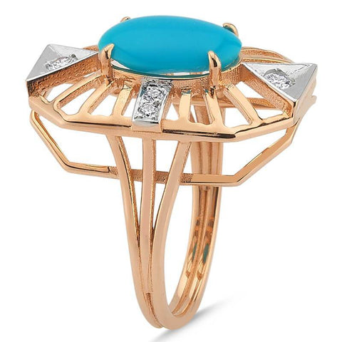 MATISSE TURQUOISE & DIAMOND RING