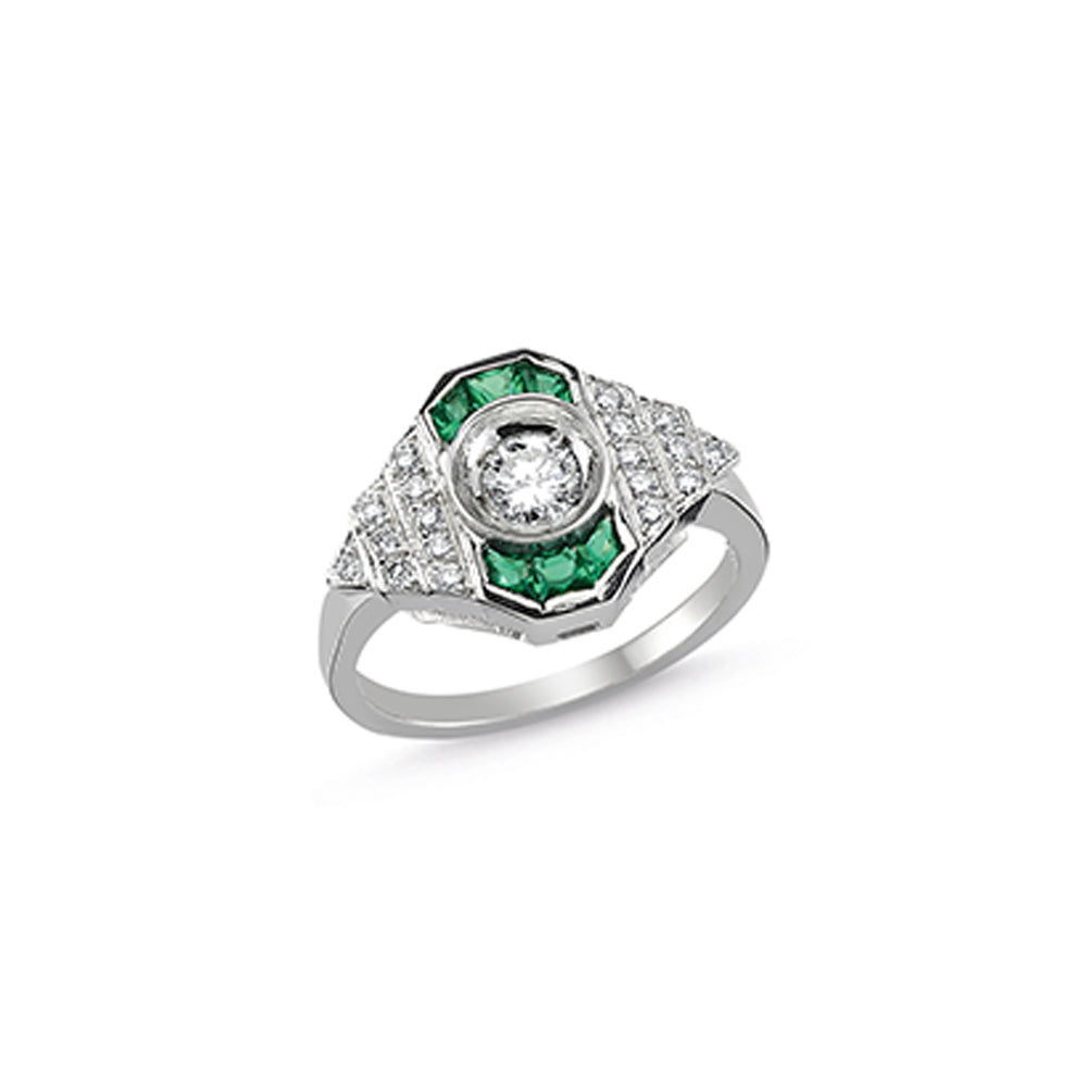 PARIS MINI EMERALD RING